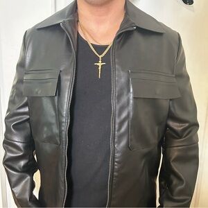 Faux Leather ZARA Men Classic Jacket